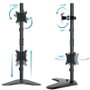 TooQ DB1703TNV-B Soporte de Sobremesa para 2 Monitores 17''-32'' Negro